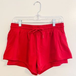 Red Zyia Active Velocity Shorts Size Small Biker Short Liner